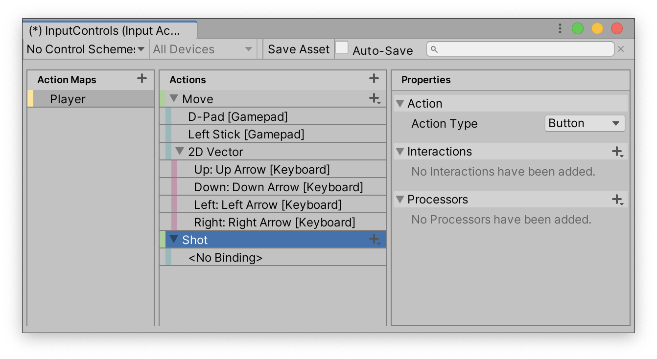 Unity inputsystem h t project games